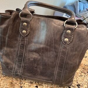 Frye Melissa Tote in Charcoal Gray